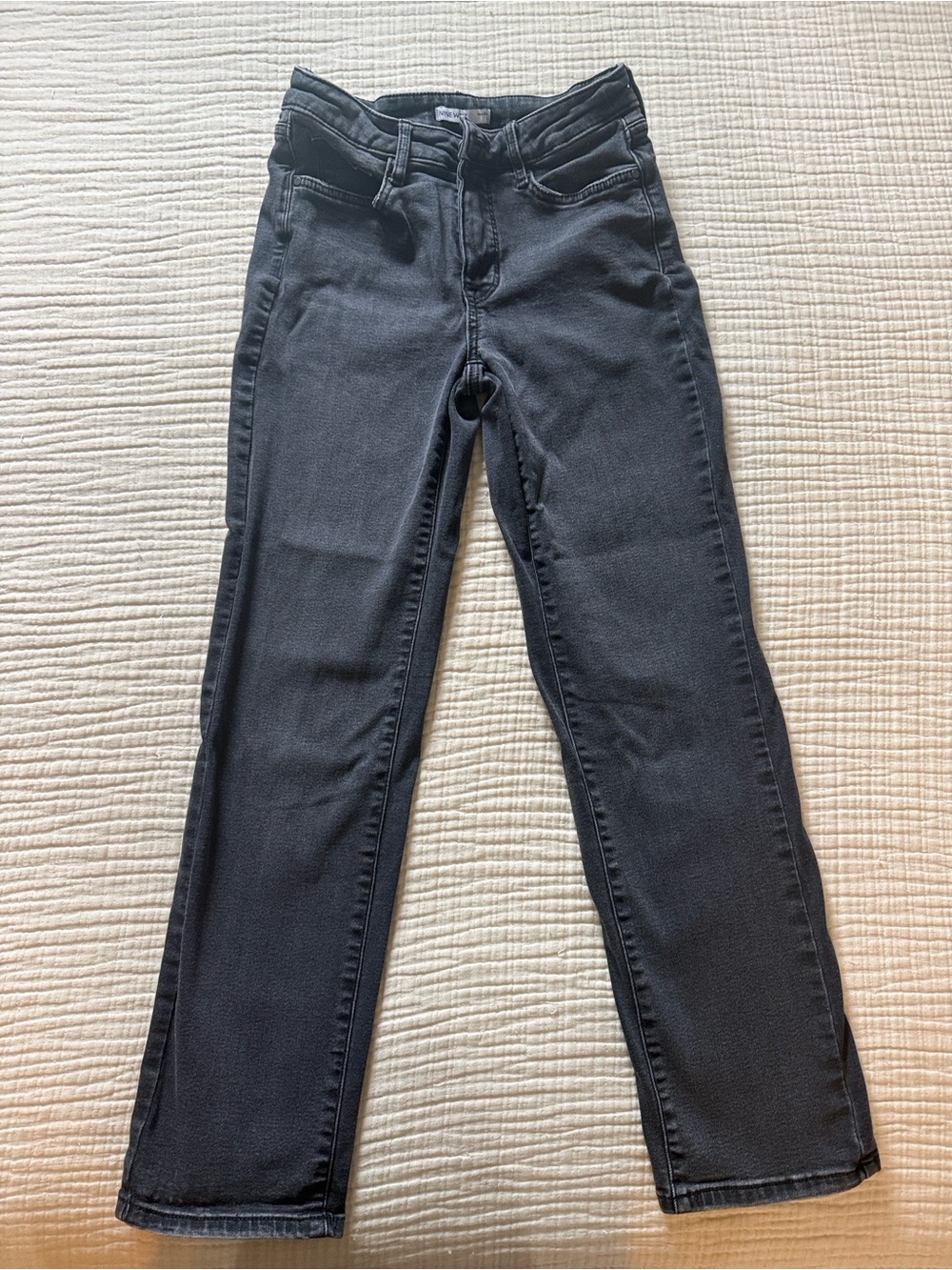 Nine West Black Straight-Leg Jeans